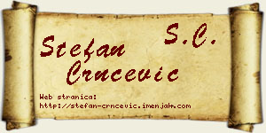 Stefan Crnčević vizit kartica